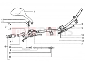Handlebars component parts - Gilera Runner 50 SP