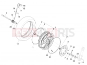 gilera 2011 Runner 50 SP Front wheel