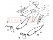 gilera 2014 Runner 50 SP Central cover - Footrests
