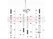 gilera 2016 Runner 50 SP Fork's components (Escorts)