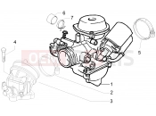 gilera 2009 Runner 125 ST 4T Carburettor, assembly - Union pipe