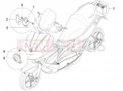 gilera 2011 Runner 125 ST 4T kezelőszervek - akkumulátor