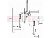 gilera 2013 Runner 125 ST 4T Fork's components (Kayaba)