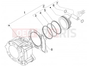 gilera 2015 Runner 125 ST 4T Cylinder-piston-wrist pin unit