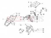 gilera 2015 Runner 125 ST 4T Rear cover - Splash guard
