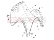gilera 2017 Runner 125 ST 4T Front glove-box - Knee-guard panel