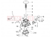 gilera 2009 Runner 200 ST 4T Carburetor's components