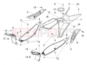gilera 2009 Runner 200 ST 4T Central cover - Footrests