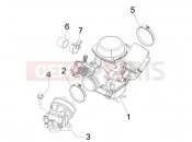 GILERA Runner 200 ST 4T Carburettor, assembly - Union pipe