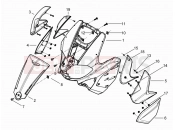 gilera 2012 Runner 200 ST 4T Front shield