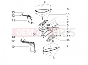 gilera 2005 Runner 125 Race VX 4T Central cover - Footrests