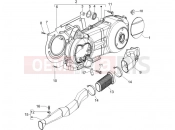 gilera 2006 Runner 200 VXR 4T (ZAPM464) Crankcase cover - Crankcase cooling