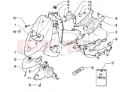 gilera Stalker 50 Front shield-Footboard-Spoiler