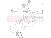 gilera 2005 Stalker 50 Benzin tank