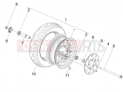 gilera 2009 Stalker 50 Front wheel
