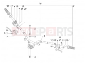 gilera 2009 Stalker 50 Handlebars - Master cil.