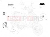 gilera 2009 Stalker 50 Plates - Emblems