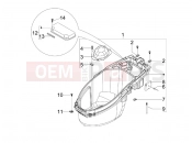 gilera 2010 Stalker 50 Helmet huosing - Undersaddle