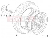 GILERA Stalker 50 Rear wheel