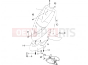 Front shield - Gilera Stalker 50 Special Edition 2007