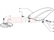 Front and rear mudguard - Gilera Storm 50