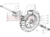 Front wheel - Gilera Storm 50