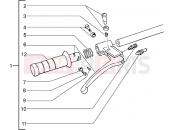 Handlebars component parts - Gilera Storm 50