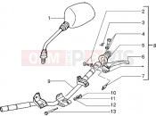 Handlebars component parts - Gilera Storm 50