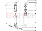 Rear shock absorber - Gilera Storm 50