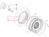 Rear wheel - Gilera Storm 50 2007
