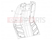Front glove-box - Knee-guard panel - Gilera Storm 50 2008