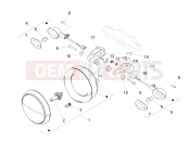 Front lights - Motoguzzi V9 Bobber 850 ABS 2016