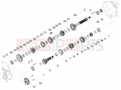 Gear box - Gear assembly - Motoguzzi V9 Bobber 850 ABS 2016