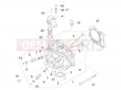 hengerfej - szelep - Piaggio MP3 125 ie 2008-2011 (EMEA)