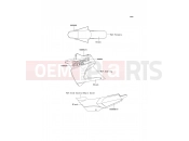 KAWASAKI 2005 Decals(Black)