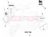 PIAGGIO Fly 50 2T Plates - Emblems