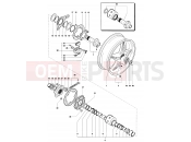 MV AGUSTA Brutale 1078 RR Rear Wheel Assembly