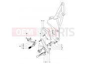 MV AGUSTA Brutale 1078 RR Footrest Assembly Left
