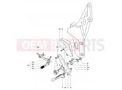 MV AGUSTA 2004 F4 AGO Footrest Assembly Left