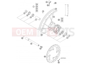 FRONT WHEEL - KTM 85 SX (6001D9) [EU] 2004