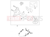 REAR BRAKE CALIPER - KTM 65 SX (600126) [EU] 2002
