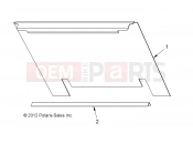 Polaris 2011 LEV GEM - e2/e4/e6/eS/eL/eLXD BODY | BODY, PANEL BACK WITHOUT LATCH - e6wSopt (49GEMBODY11BPNLE6)