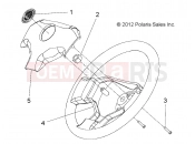 Polaris 2010 LEV GEM - E2/E4/E6/ES/EL/ELXD STEERING | STEERING, WHEEL - e2/e4/e6/eS/eL/eLXD (49GEMSTEER11WHEELE2)