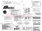 Polaris 2008 LEV GEM - E2/E4/E6/ES/EL/ELXD DECALS | DECALS, 2011 - e4 (49GEMDECALS11DECALSE4)