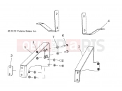 Polaris 2008 LEV GEM - E2/E4/E6/ES/EL/ELXD FRAME | FRAME, OPTIONS, BUMPER, BRACKET, REAR - e6 (49GEMOPTIONS11BRKTRR)