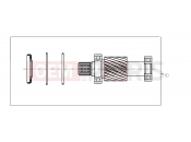 Polaris 2007 LEV GEM - E2/E4/E6/ES/EL/ELXD DRIVE LINE | DRIVE LINE, KIT, INPUT SHAFT - e2/e4/eS/eL (49GEMDRIVELINE11INPUTSHAFT)