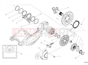 DUCATI 2014 Diavel Carbon HUB, REAR WHEEL [MOD:DVLC]