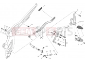DUCATI 2015 Diavel Carbon FOOTRESTS, LEFT [MOD:DVLC]