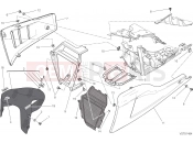 DUCATI 2015 Diavel Titanium FRONT MUDGUARD [MOD:DVLR]