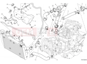 DUCATI Hypermotard SP COOLING CIRCUIT [MOD:HYM-SP;XST:AUS,EUR,FRA,JAP]